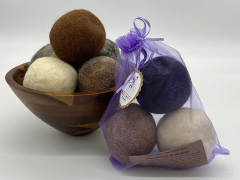 Alpaca Fiber Felted Dryer Balls