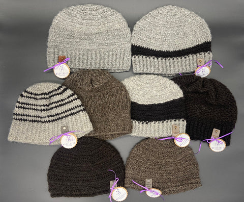 Alpaca Fiber Adult Beanie Hats