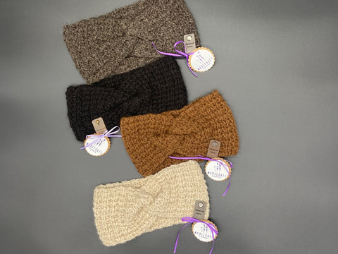 Alpaca Fiber Wrap Headbands